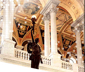 Image of the Great Hall, Library of Congress, Jefferson Buildling